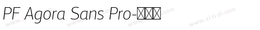 PF Agora Sans Pro字体转换